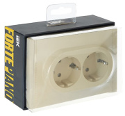 фото Розетка двухместная с заземлением  IEK FP-R24-16-1-K10