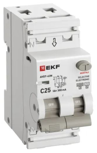 фото Автомат дифференциальный EKF D63N26ES25C300 в Челябинске