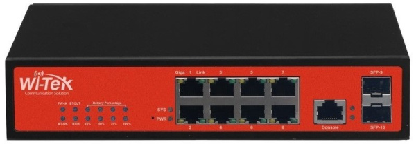 фото Коммутатор управляемый Wi-Tek WI-PMS310GF-Alien в Уфе