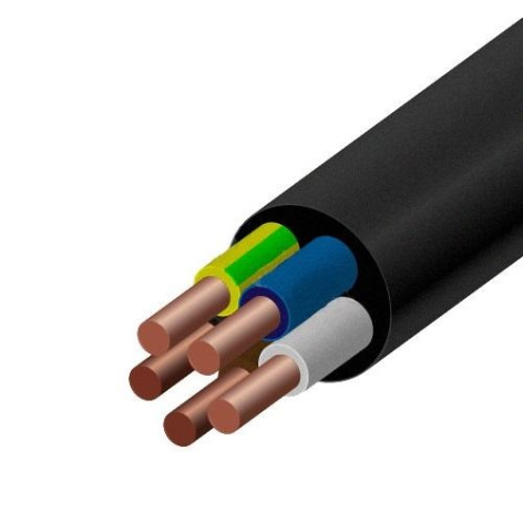 Изображение товара Кабель ВВГнг(А)-LS 5х2,5 мм² для стационарных прокладок, ПВХ оболочка