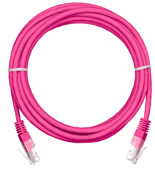 

Кабель патч-корд U/UTP 5e кат. 1.5м Netlan EC-PC4UD55B-BC-PVC-015-PK-10 2хRJ45/8P8C 26AWG(7x0.16 мм), чистая медь, PVC нг(B), розовый, уп/10шт, EC-PC4UD55B-BC-PVC-015-PK-10
