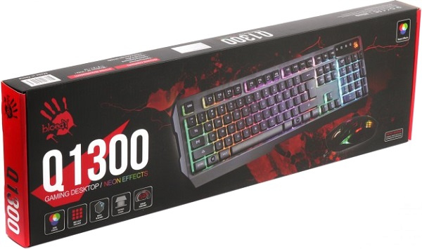 фото Клавиатура и мышь  A4Tech Bloody Q1300