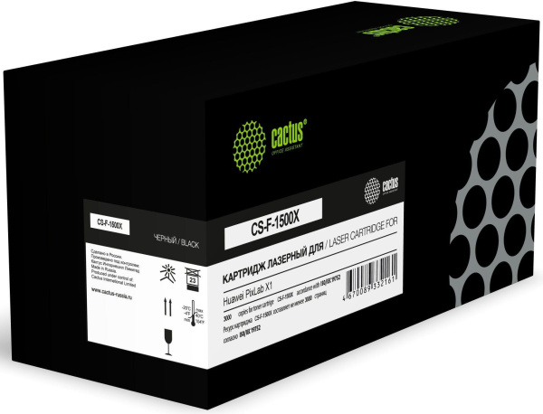 Изображение товара Картридж Cactus CS-F-1500X Черный для Huawei PixLab X1 3000 страниц