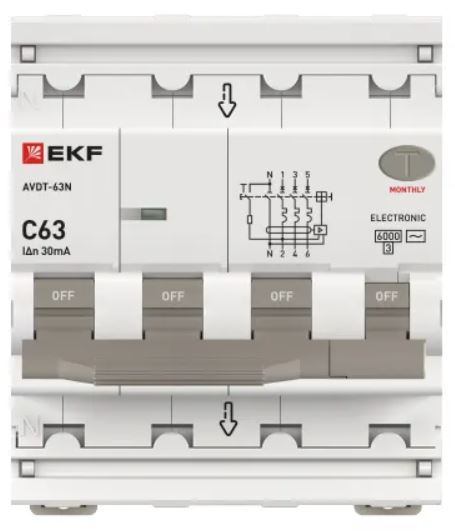 фото Автомат дифференциальный EKF D63N46E63C30 в Санкт-Петербургe