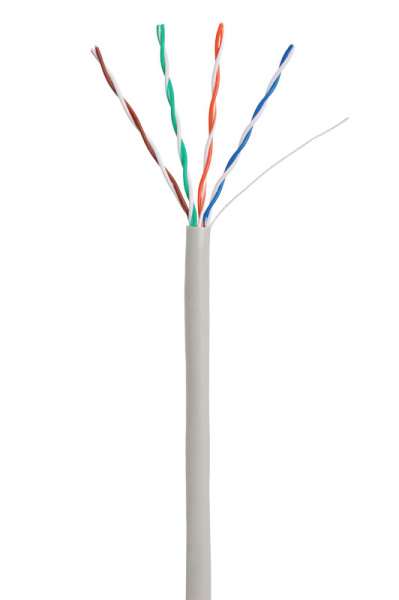 фото Кабель витая пара U/UTP 5e кат. 4 пары Netlan EC-UU004-5E-PVC-GY-1 в Красноярске