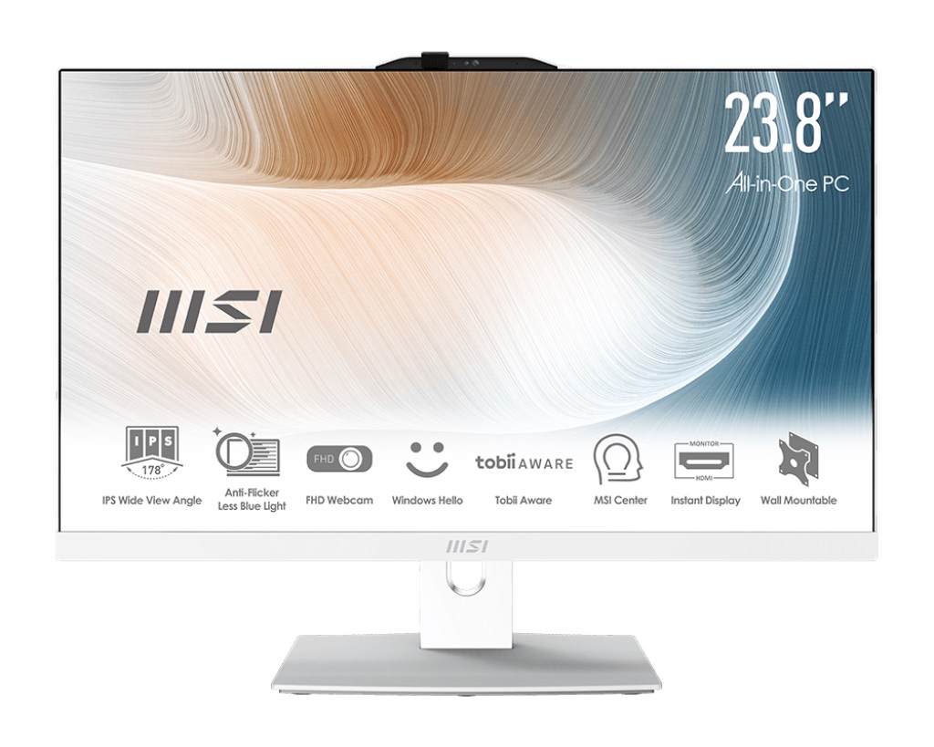 

Моноблок 23.8'' MSI Modern AM242P 12M-1069XRU 9S6-AE0712-1069 i3 1215U/16GB/512GB SSD/UHDG/1920x1080/GbitEth/WiFi/BT/120W/клавиатура/мышь/Cam/noOS/whi, Modern AM242P 12M-1069XRU