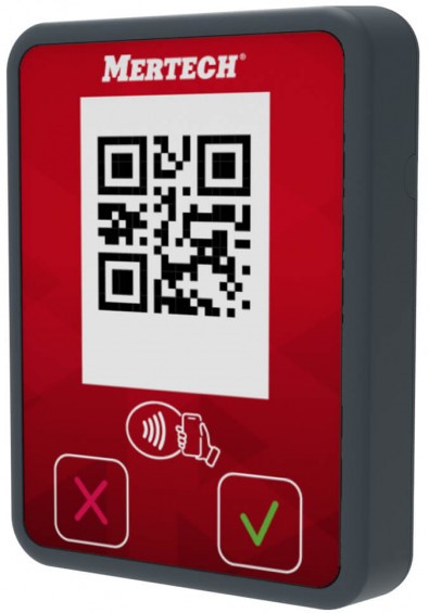 

Терминал оплаты Mertech 2134 СБП Mini с NFC серый/красный, 2134