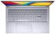 фото Ноутбук  ASUS Vivobook 15X OLED K3504VA-MA573 в Екатеринбурге 15.6 ", Core i5, 16 Гб RAM, 512 Гб SSD, Iris Xe Graphics, Серебристый