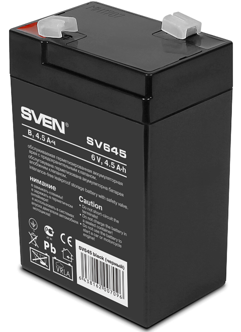 

Батарея для ИБП Sven SV645 SV-0222064 6V, 4.5Ah, SV645