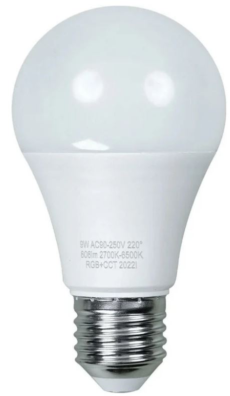 

Лампа Moes MWB-TDA9-RCW-E27 умная, WiFi LED Bulb E27 (RGB+CW) 9W, MWB-TDA9-RCW-E27