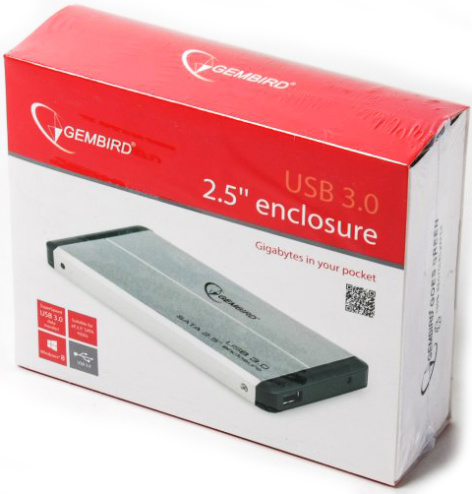 фото Внешний корпус для HDD SATA 2.5” Gembird EE2-U3S-2-S в Екатеринбурге