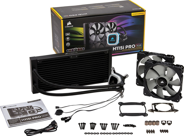 фото Система охлаждения жидкостная Corsair H115i PRO