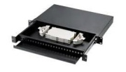 фото Кросс оптический стоечный TopLAN КРС-Top-1U-08LC/U-OS2-BK