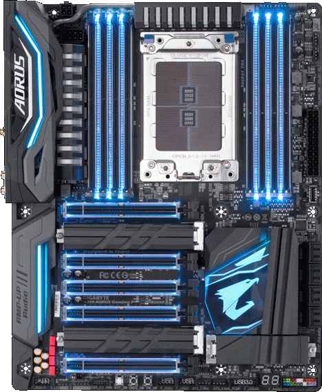 фото Материнская плата ATX GIGABYTE X399 AORUS Gaming 7