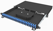 фото Кросс оптический стоечный TopLAN КРСв-Top-1U-48SC/U-OS2-BK