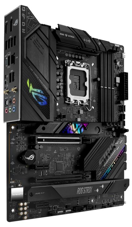 

Материнская плата ATX ASUS ROG STRIX B760-F GAMING WIFI (LGA1700, B760, 4*DDR5 (7800), 4*SATA 6G RAID, 3*M.2, 4*PCIE, 2.5Glan, WiFi, BT, HDMI, DP, 2*U, ROG STRIX B760-F GAMING WIFI
