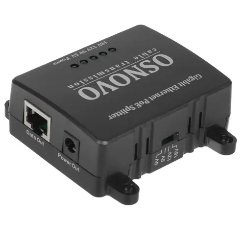 

Сплиттер OSNOVO PoE Splitter/G2 PoE- стандарта IEEE 802.3af/at. Поддержка Gigabit Ethernet. Предназначен для питания оконечных сетевых устройств, не, PoE Splitter/G2