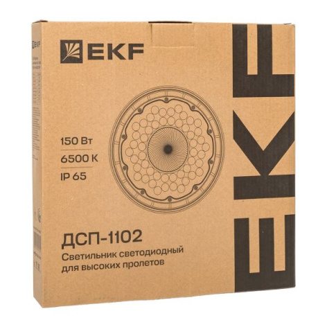 фото Светильник светодиодный промышленный для высоких пролетов EKF HIL-1102-150-6500 в Перми