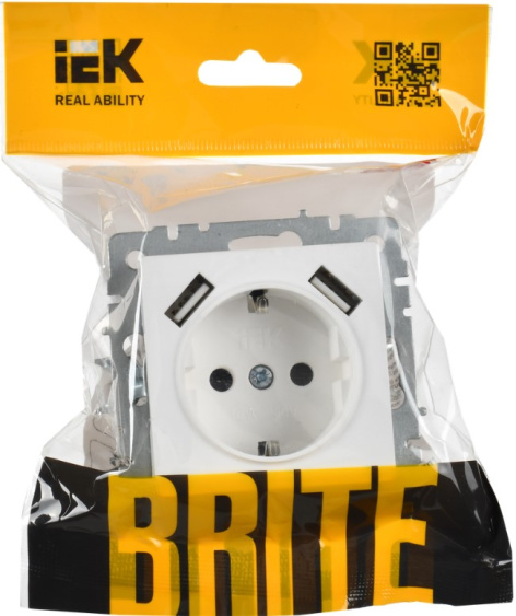 фото Розетка с заземлением  IEK BR-R14-16-U21-D31-K91 в Санкт-Петербургe