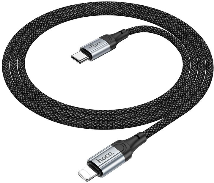 

Кабель интерфейсный Hoco X102 FRESH IP USB Type-C (m)-Lightning (m) 1м черный коробка (2002350), X102 FRESH IP