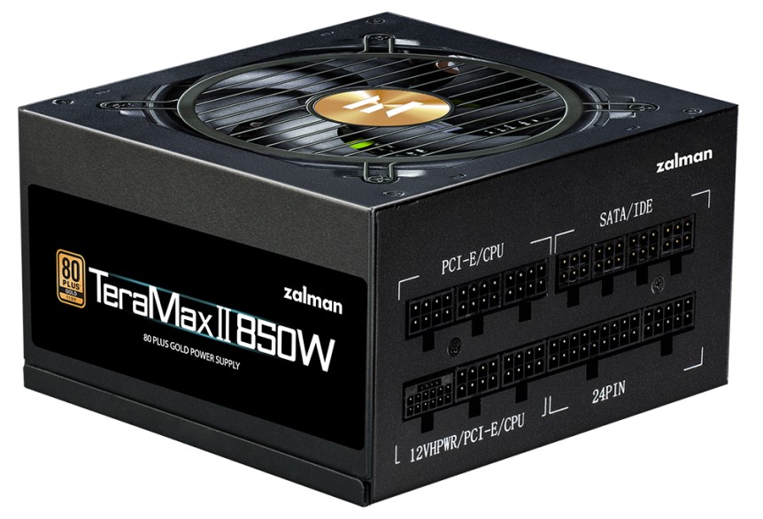 

Блок питания Zalman ZM850-TMX2 850W, APFC, 120mm Fan, 80+ Gold Gen5, Full Modular, Retail, ZM850-TMX2
