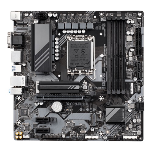 

Материнская плата mATX GIGABYTE B760M DS3H (LGA1700, B760, 4*DDR5 (7600), 4*SATA 6G RAID, 2*M.2, 3*PCIE, 2.5Glan, D-Sub, HDMI, DP, USB Type-C, 3*USB 3, B760M DS3H