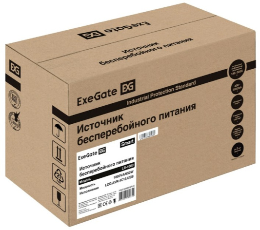 фото Источник бесперебойного питания Exegate Smart LB-1000.LCD.AVR.4C13 (УЦЕНЕННЫЙ) в Омске