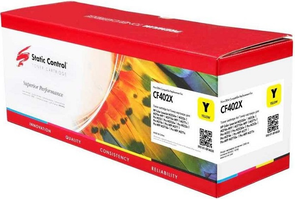 Изображение товара Картридж Static Control CF402X для HP лазерных принтеров и мфу