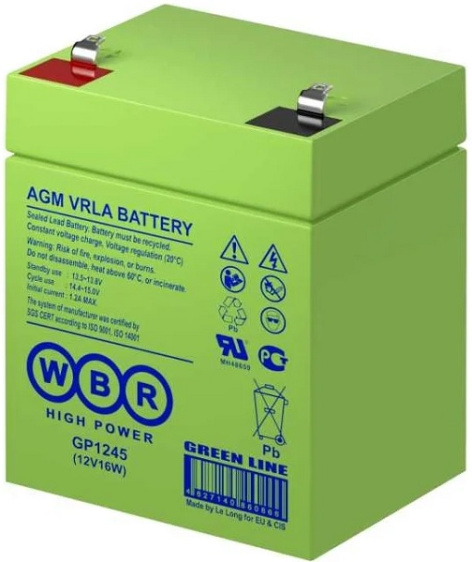 фото Аккумулятор  WBR GP1245 (12V16W) WBR в Уфе