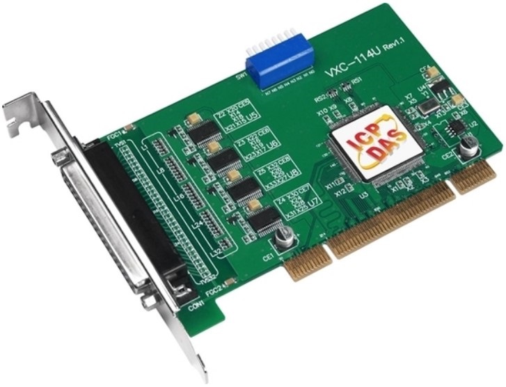 

Плата ICP DAS VXC-114U CR Universal PCI, 4-port RS-232 communication board. Includes one CA-4002, VXC-114U CR