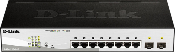 фото Коммутатор настраиваемый D-link DGS-1210-08P/G3A в Челябинске