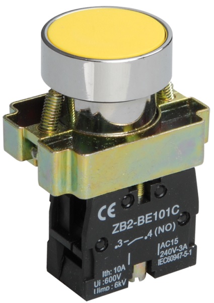 

Кнопка управления IEK BBT60-BA-K05 LAY5-BA51 без подсветки желтая 1NO, BBT60-BA-K05