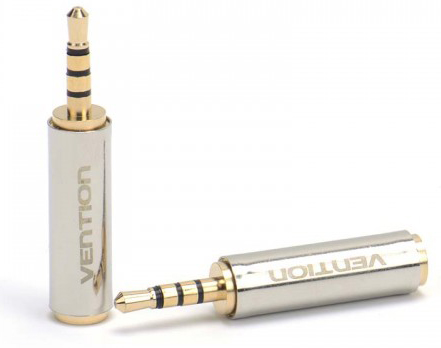 

Переходник аудио Vention VAB-S02 Jack 3.5 mm F/2.5mm M, VAB-S02