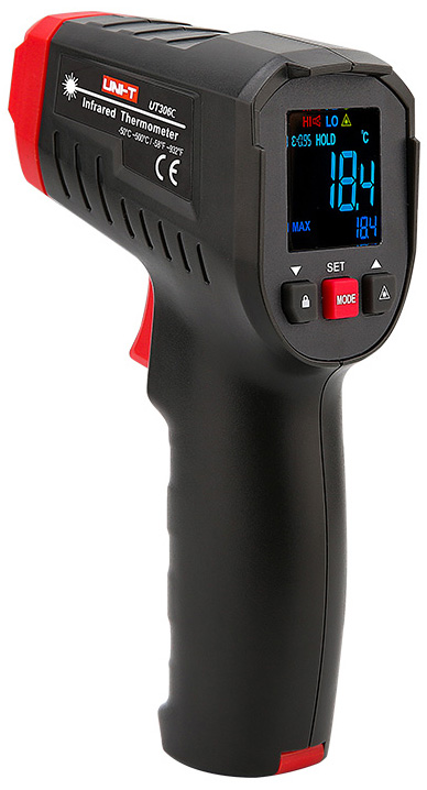 

Термометр инфракрасный UNI-T UT306C , -50C ~ 500C, UT306C