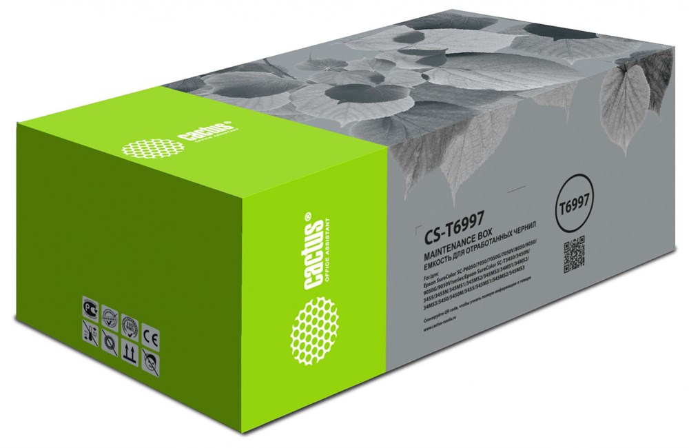 

Бункер Cactus CS-T6997 (T6997 емкость для отработанных чернил) для Epson SureColor SC-P6000/7000/8000 (упак.:1шт), CS-T6997