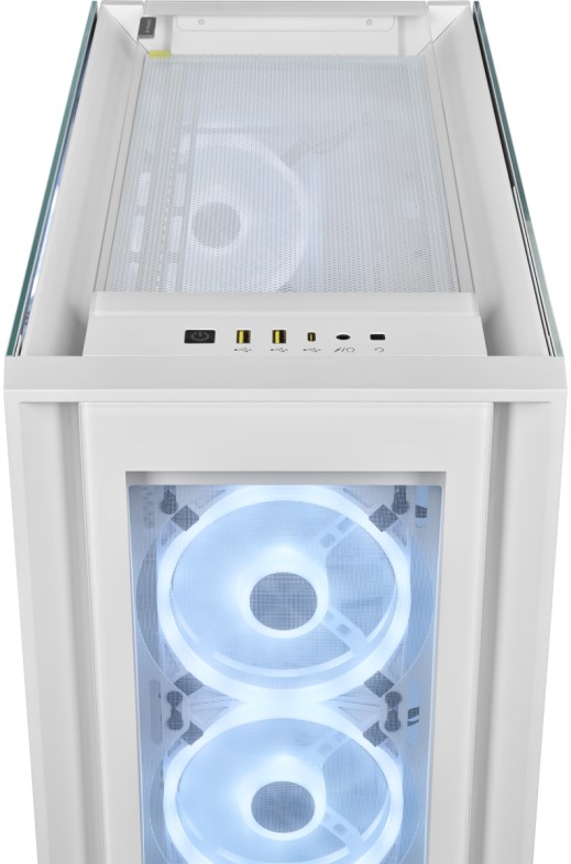 

Корпус ATX Corsair iCUE 5000X RGB QL Edition CC-9011233-WW белый, без БП, боковая панель из закаленного стекла, 4*USB 3.0, USB 3.1 Type-C, audio, iCUE 5000X RGB QL Edition