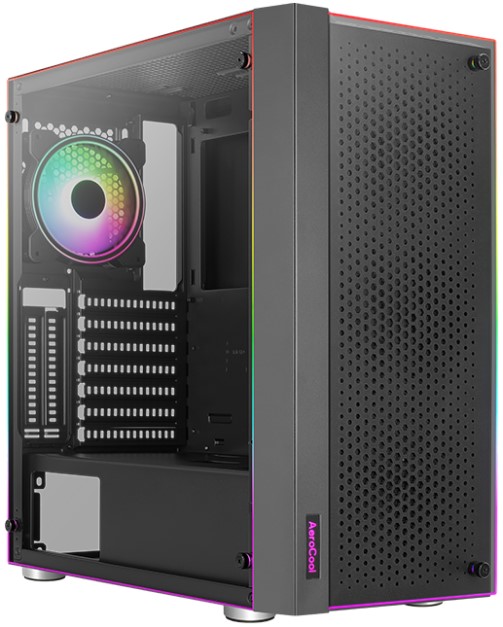 

Корпус ATX AeroCool Skribble 4711099472888 черный, без БП, боковая и фронтальная панели из закаленного стекла, 2*USB 3.0, audio, Skribble