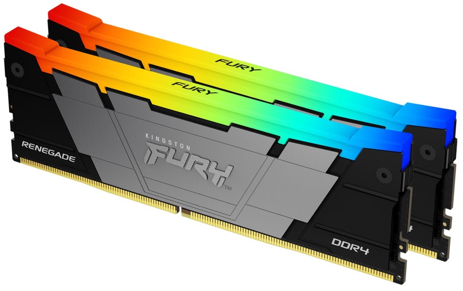 

Модуль памяти DDR4 16GB (2*8GB) Kingston FURY KF442C19RB2AK2/16 Renegade RGB 4266MHz CL19 1.4V 288-pin 8Gbit, KF442C19RB2AK2/16