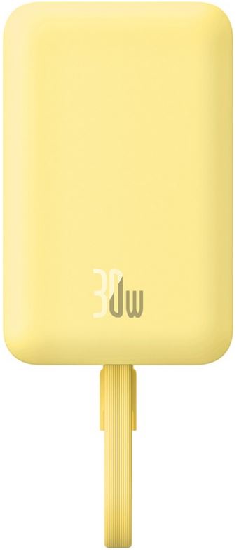 

Аккумулятор внешний портативный Baseus P1002210BY23-00 Magnetic Mini Wireless Fast Charge Type-C Edition 10000mAh 30W Lemon Yellow, P1002210BY23-00
