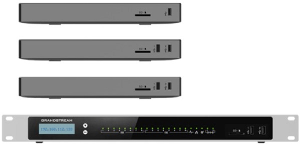

АТС IP Grandstream UCM6304A 4хFXS, 4xFXO, 1xWAN, 1xLAN, до 1000 абонентов / 150 одновременных вызовов, до 150 участников в конф., RemoteConnect, UCM6304A