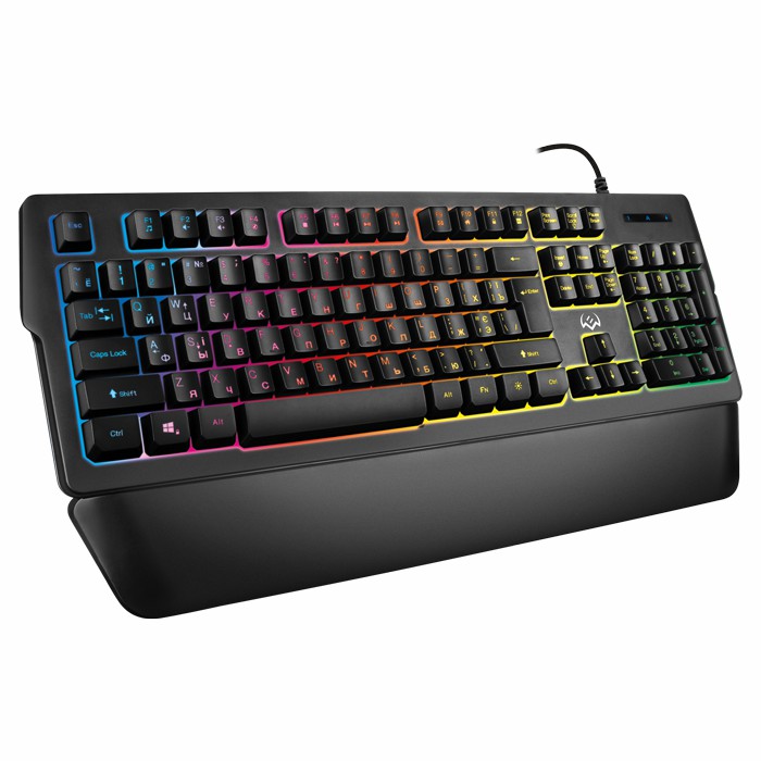 

Клавиатура Sven KB-G9400 SV-019594 черная, 104кл, RGB-подсветка, 1.8м, KB-G9400