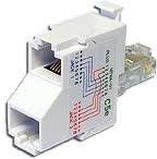 

Разветвитель TWT TWT-T-U2-U2 преобразует один 4-парный порт RJ-45 (USOC) на входе в два 2-парных порта для голосовых приложений, TWT-T-U2-U2