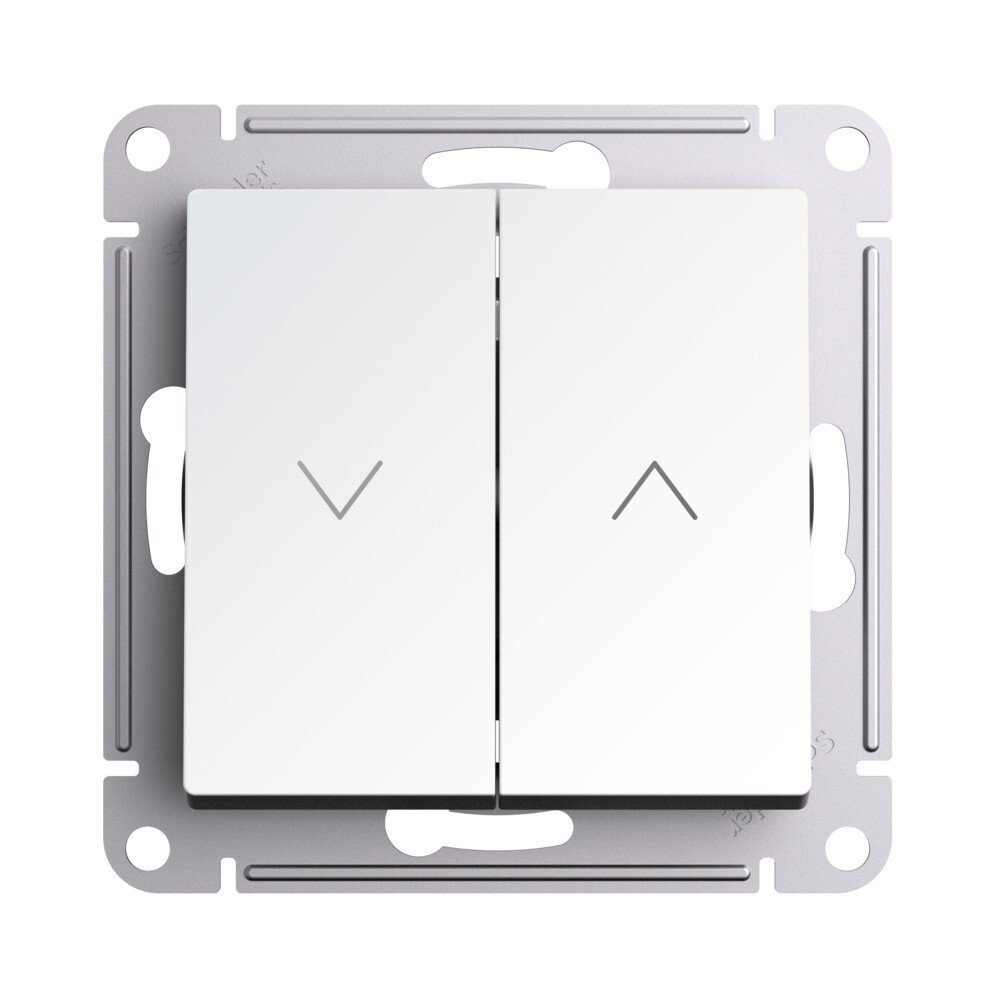 

Выключатель двухклавишный для жалюзи Systeme Electric ATN000419 AtlasDesign 2х сх.4, 10А, мех., Жемчуг, ATN000419