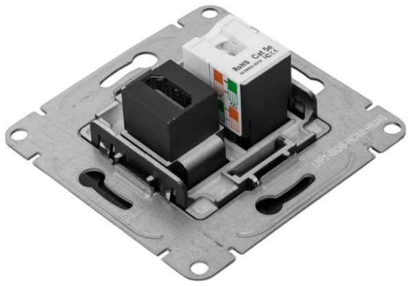 фото Розетка HDMI  EKF UP1-SOB-HDMI+RJ45 в Воронеже