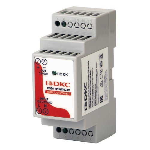 

Источник питания DKC XCSD1015W024VAA однофазный, 15Вт, 0.6А, 24В, "MODULAR POWER", XCSD1015W024VAA