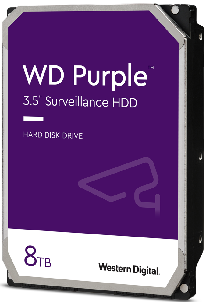 

Жесткий диск 8TB SATA 6Gb/s Western Digital WD84PURZ WD Purple 3,5" 5640M 128MB DV&NVR, WD84PURZ
