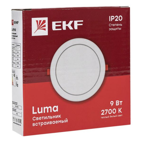 фото Светильник светодиодный встраиваемый EKF DLL-1004-9-2700 в Екатеринбурге