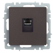 фото Розетка компьютерная IEK BR-K10-1-K45