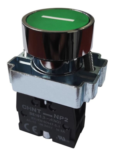 Изображение товара Кнопка управления CHINT 576033 зеленая 22 мм винтовое подключение
