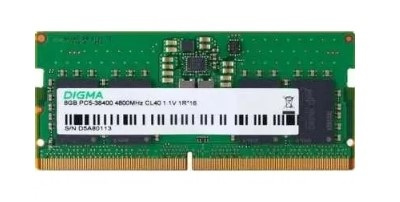 Изображение товара Модуль памяти DDR5 16 ГБ SODIMM 3200 МГц Digma DGMAS54800016S